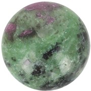 14mm round gemstone cabochon - Rubis Zoisite x1