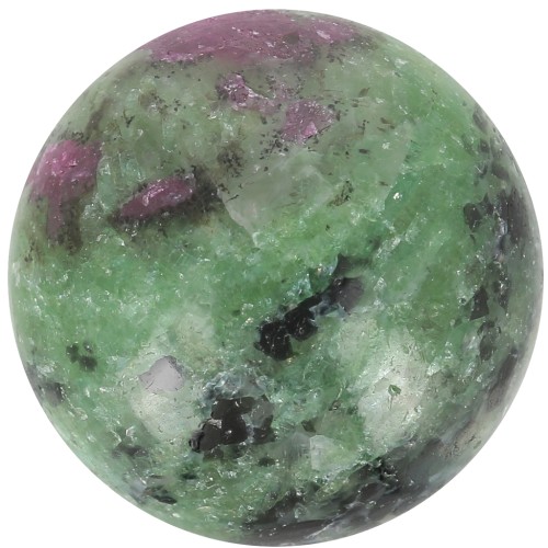 14mm round gemstone cabochon - Rubis Zoisite x1