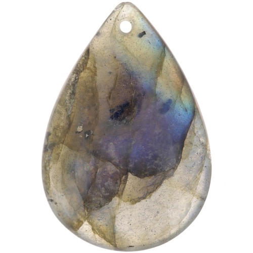 30x20mm pear gemstone pendant - Labradorite x1
