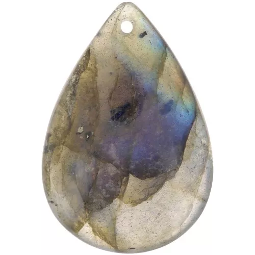 30x20mm pear gemstone pendant - Labradorite x1