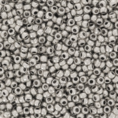 Preciosa Seed Beads 11/0 2 mm - Dark Metallic Gray x 20 g