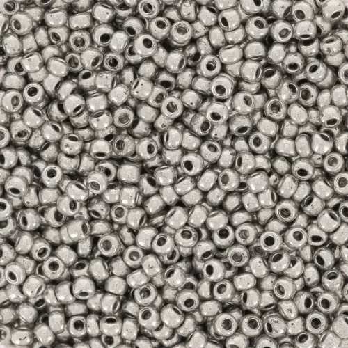 Preciosa Seed Beads 11/0 2 mm - Dark Metallic Gray x 20 g