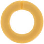 31.5mm Acrylic Flat Round Link - Mustard x1