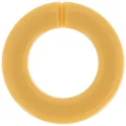 31.5mm Acrylic Flat Round Link - Mustard x1