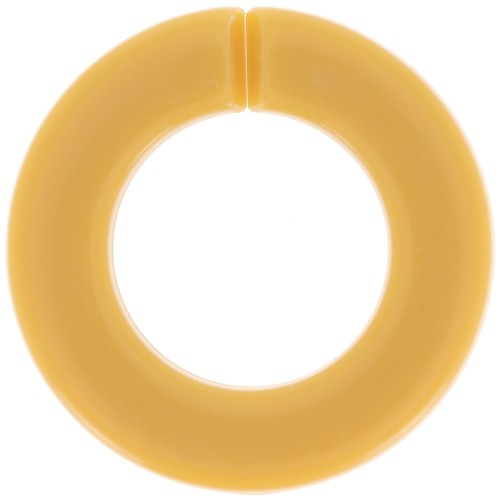 31.5mm Acrylic Flat Round Link - Mustard x1