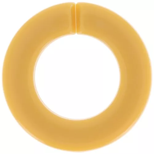 31.5mm Acrylic Flat Round Link - Mustard x1