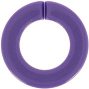 31.5mm Acrylic Flat Round Link - Dark Purple x1|raw }}
