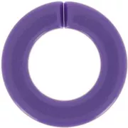31.5mm Acrylic Flat Round Link - Dark Purple x1