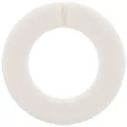 31.5mm Acrylic Flat Round Link - Ivory x1