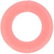 31.5mm Acrylic Flat Round Link - Grapefruit x1