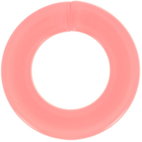 31.5mm Acrylic Flat Round Link - Grapefruit x1