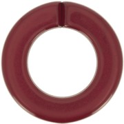 31.5mm clear acrylic flat round link - burgundy x1|raw }}