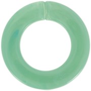 31.5mm Round flat transparent acrylic link - Mint marble x1|raw }}