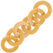 31.5mm Round flat transparent acrylic link - Leopard print - Brown - Beige x1