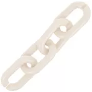 39x24mm Oval acrylic link - Ivory x1