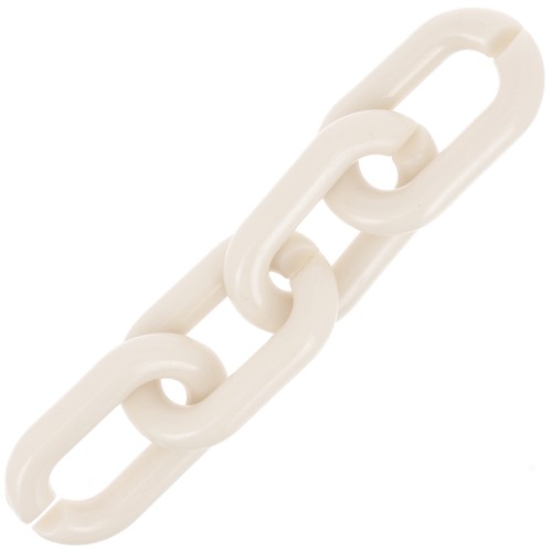 39x24mm Oval acrylic link - Ivory x1