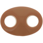 32x23mm Acrylic Coffee Bean Link - Camel x1