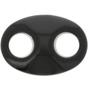 32x23mm Acrylic Coffee Bean Link - Black x1|raw }}