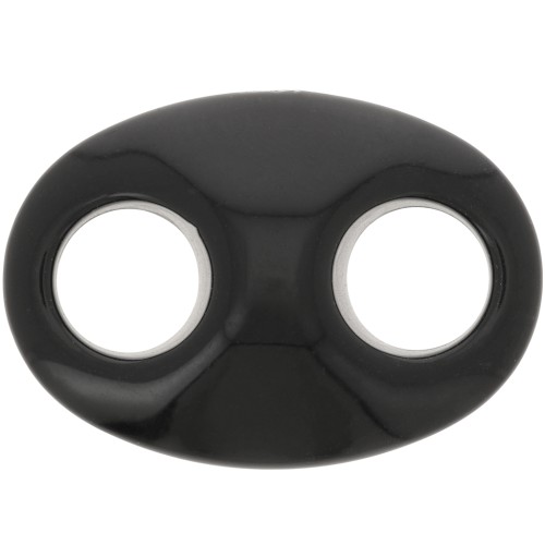 32x23mm Acrylic Coffee Bean Link - Black x1