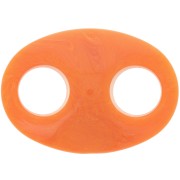 32x23mm Acrylic Coffee Bean Link - Marbled Orange x1|raw }}