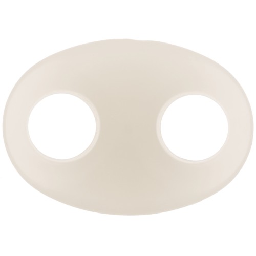 32x23mm Acrylic Coffee Bean Link - Ecru x1