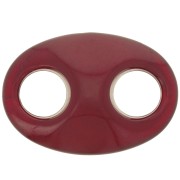 32x23mm Acrylic Coffee Bean Link - burgundy x1