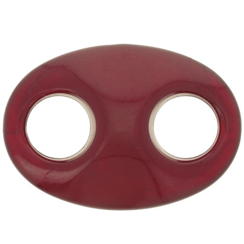 32x23mm Acrylic Coffee Bean Link - burgundy x1