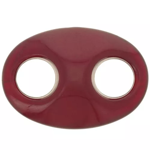 32x23mm Acrylic Coffee Bean Link - burgundy x1