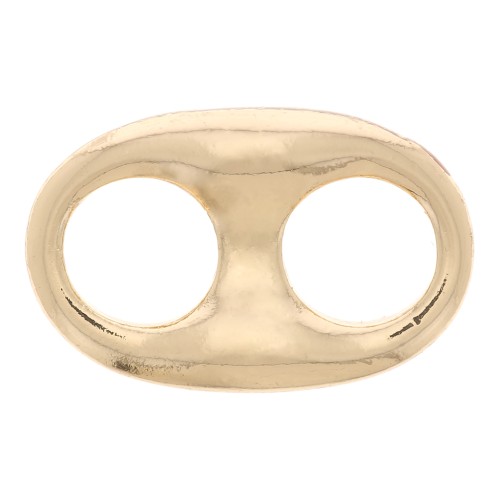 20x13mm Coffee Bean spacer - Gold Tone x1