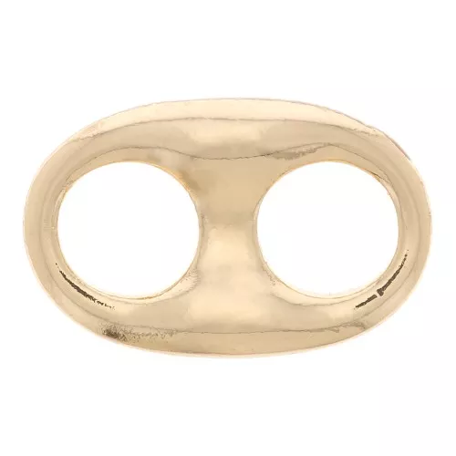 20x13mm Coffee Bean spacer - Gold Tone x1