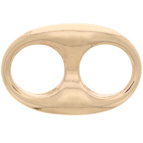 22x14.5mm Coffee Bean spacer - Gold Tone x1