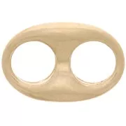 22x14.5mm Coffee Bean spacer - Matte Gold Tone x1