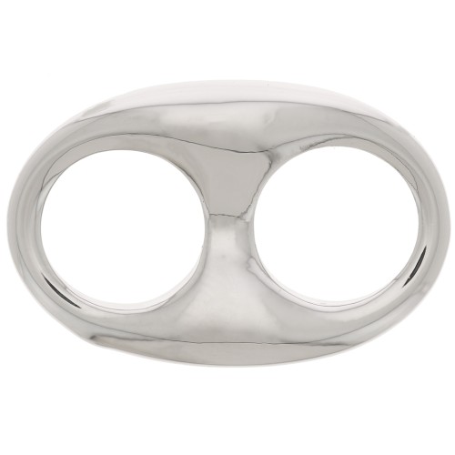 22x14.5mm Coffee Bean spacer - Rhodium x1