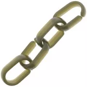 19x12mm Oval acrylic link - Khaki x1