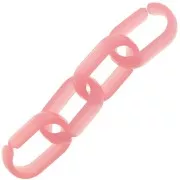 19x12mm Oval acrylic link - Grapefruit x1