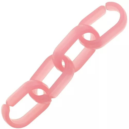 19x12mm Oval acrylic link - Grapefruit x1