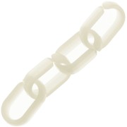 19x12mm Oval acrylic link - Ecru x1|raw }}