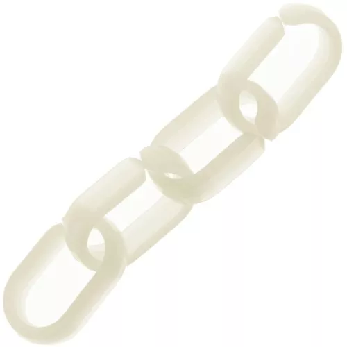 19x12mm Oval acrylic link - Ecru x1