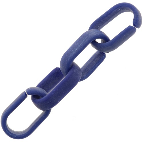 19x12mm Oval acrylic link - Marbled opaque lapis blue x1