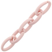 35x19mm Oval Clear Acrylic Link - Light Pink x1|raw }}