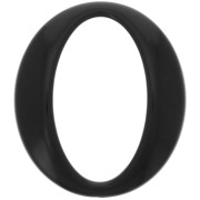 39x34mm Oval Clear Acrylic Link - Black x1