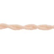 3x0.3mm Heishi pvc rondelles - Beige x40cm|raw }}