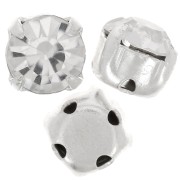 Chatons montés 4mm Crystal  x10|raw }}