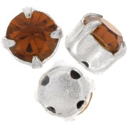 Chatons montés 4mm Smoked Topaz x10|raw }}