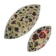 Gift - PureCrystal 4228 Scarlet Gold Patina Navette - Random Size x1