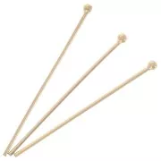 26x0.6mm Head pin with ball - Gold filled x10