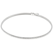 2.9mm 925 Sterling Silver Diamond Effect Bracelet x19.5cm|raw }}