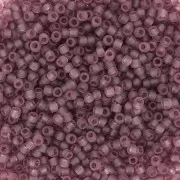Toho Seed beads 15/0 TO15R6BF - Transparent Medium Amethyst Frosted x8g
