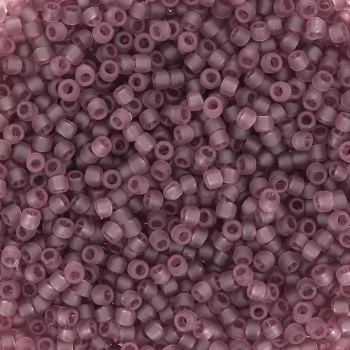 Toho Seed beads 15/0 TO15R6BF - Transparent Medium Amethyst Frosted x8g