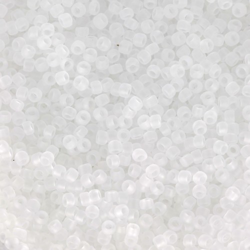 Toho Seed beads 15/0 TO15R1F - Transparent Crystal Frosted x8g